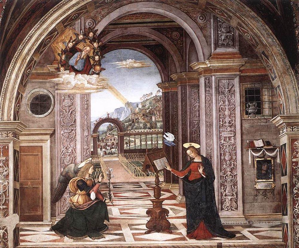 l’Annonciation Renaissance Pinturicchio Peintures à l'huile